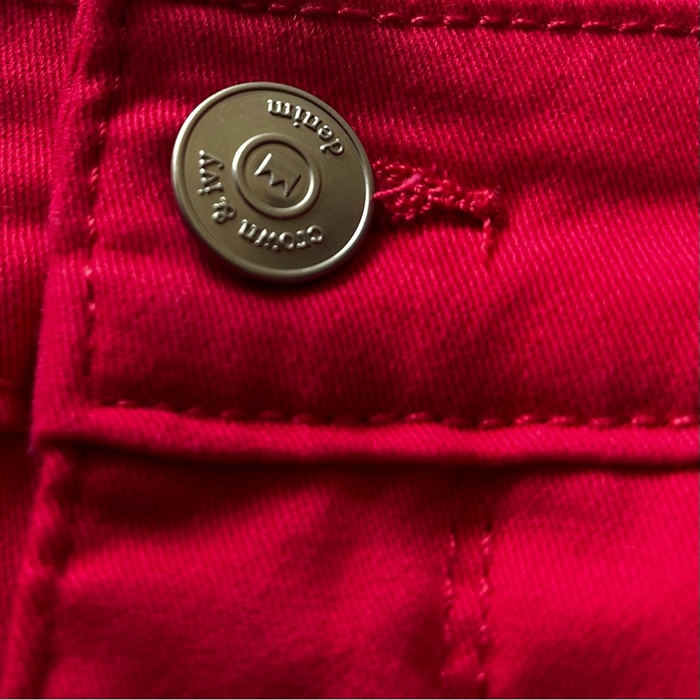 Crown & Ivy Women's Bold Pink High-Rise Crop Skinny‎ Jeans - Picture 4 of 7